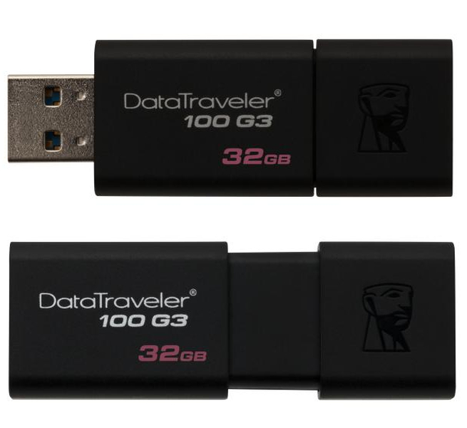 USB ПАМЕТ KINGSTON DATATRAVELER 100 G3, USB 3.0, 32GB