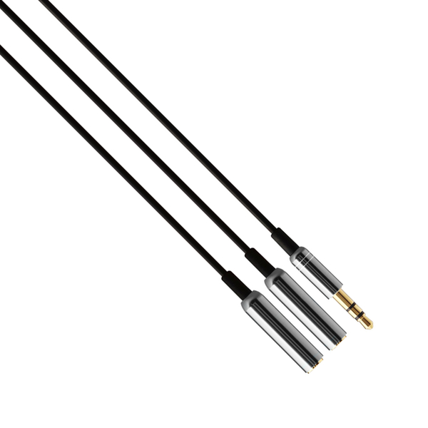 Аудио кабел, Earldom AUX201, 3.5mm жак, М/М, 0.5м, Различни цветове - 14155