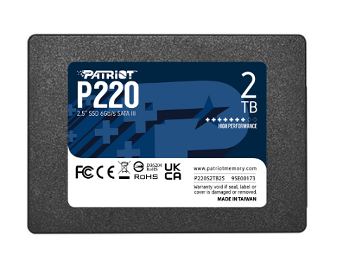 Твърд диск, Patriot P220 2TB SATA3 2.5