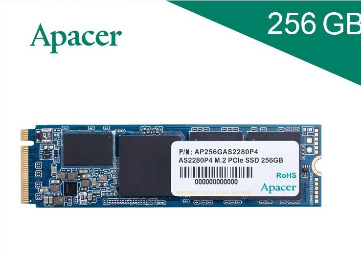 Твърд диск, Apacer AS2280P4 M.2 PCIe 256GB , Standard(Single)