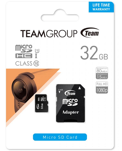 КАРТА ПАМЕТ TEAM GROUP 32GB MICRO SDHC/SDXC UHS-I CARD + SD ADAPTER