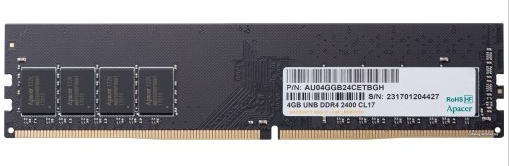 Памет, Apacer 4GB Desktop Memory - DDR4 DIMM 2666 MHz