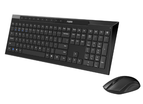 Комплект клавиатура и мишка RAPOO 8210M Multi mode, Bluetooth &2.4Ghz, Черен RAPOO-13585
