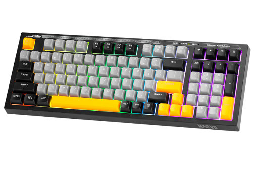 Marvo геймърска клавиатура Gaming Keyboard Soldat S50B - Rainbow, 98 keys - MARVO-K638B