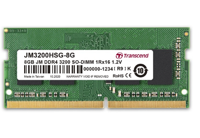 Памет, Transcend 8GB JM DDR4 3200 SO-DIMM 1Rx16 1Gx16 CL22 1.2V