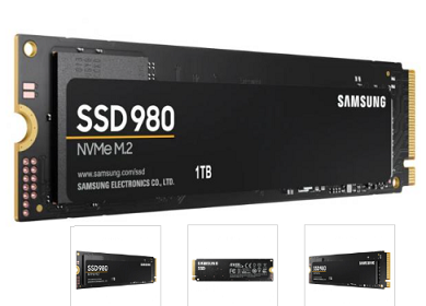 SSD SAMSUNG 980, 1TB, M.2 TYPE 2280, MZ-V8V1T0BW
