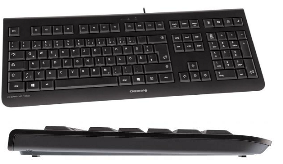 Жична клавиатура CHERRY KC 1000, кирилизирана,черен