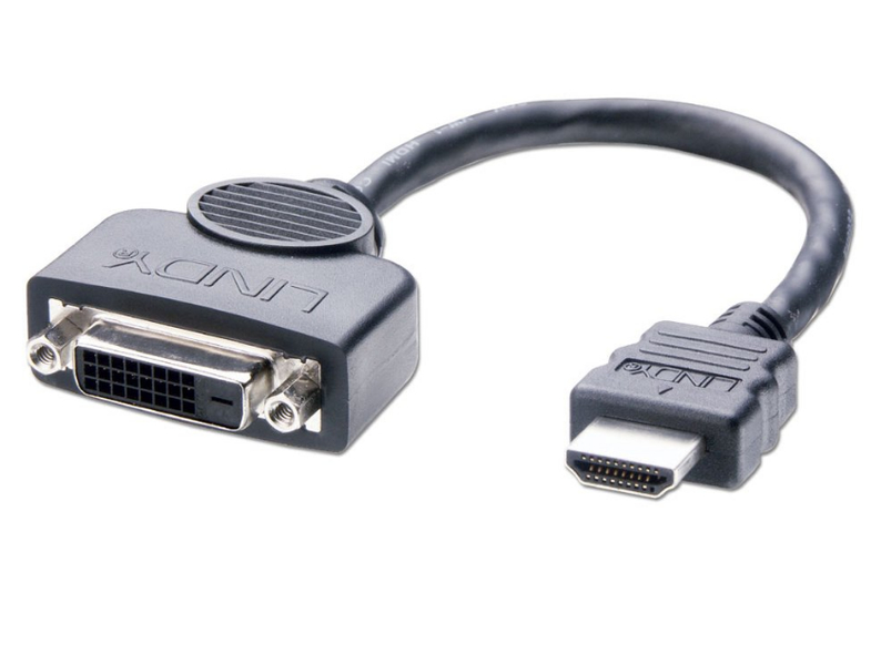 DVI-D Female to HDMI Male Adapter Cable, 0.2m