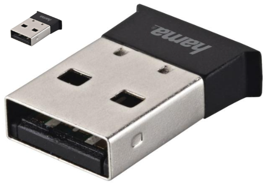 Адаптер Bluetooth USB HAMA, Версия 5.0, USB 2.0, EDR