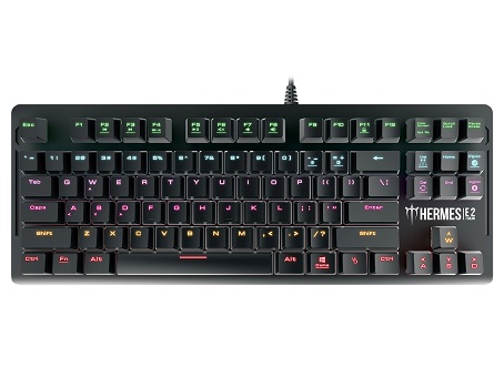 Gamdias геймърска клавиатура Gaming Keyboard Mechanical 87 keys - HERMES E2 7 COLOR