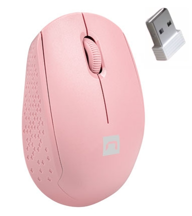 Мишка, Natec Mouse Stork Wireless 1600DPI Optical, Pink