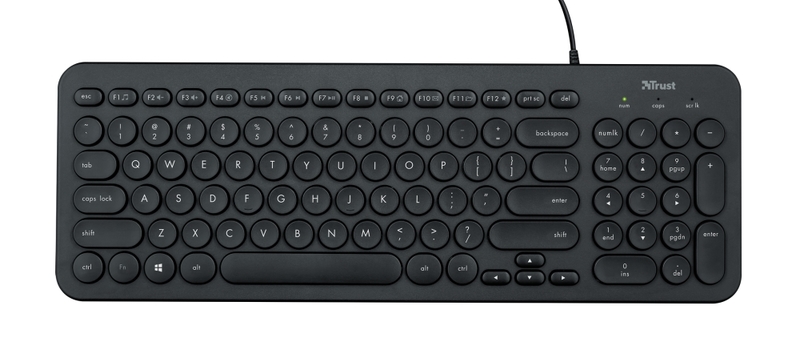 КЛАВИАТУРИ - Клавиатура, TRUST Muto Silent Keyboard BG layout Клавиатура, TRUST Muto Silent Keyboard BG layout