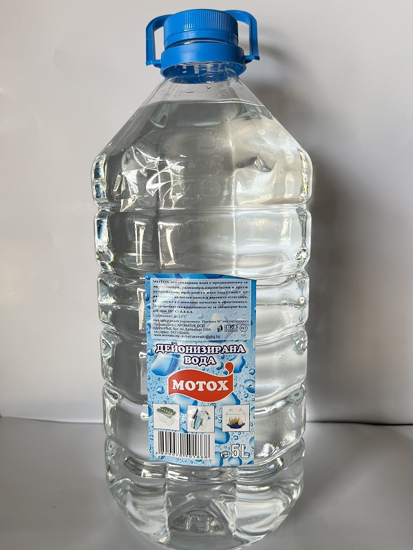 MOTOX ДЕЙОНИЗИРАНА ВОДА 5Л