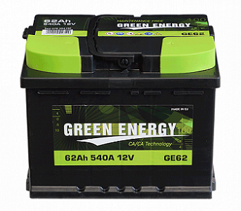 акумулатор GREEN ENERGY 12V 62Ah 540A